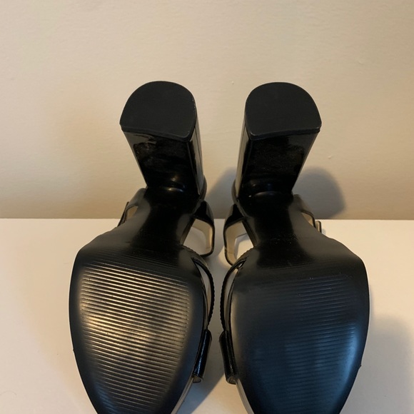 NEW Nine West Platform Patent Leather Block Heels - Picture 7 of 8